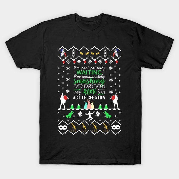 Broadway Ugly Christmas Sweatshirt.V3. T-Shirt by KsuAnn